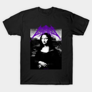 Dark Mona Lisa (Purple logo) T-Shirt